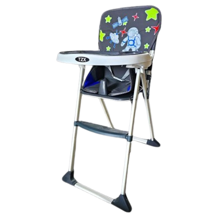 Baby High Chair Booster Feeding Set – Gray Colour | Bacha Toys