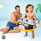 Intex Kiddie Car Baby Pool Float – Red Car Design (35” x 30”) #59586