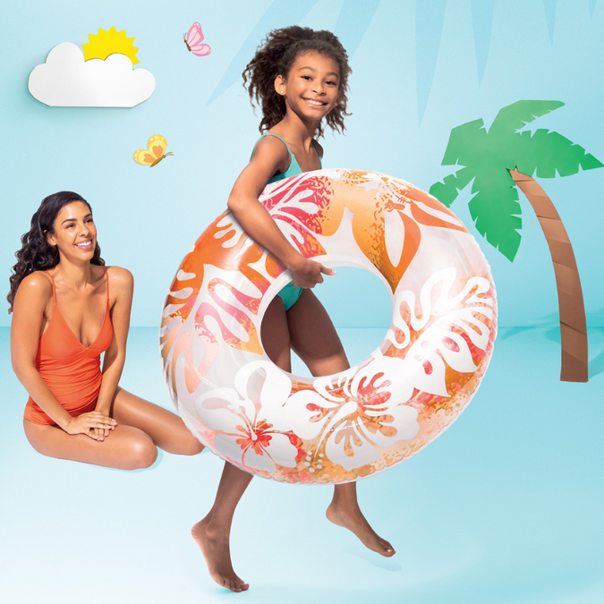 Intex Clear Color Swim Tube 36” – Inflatable Pool Ring (91cm) #59251