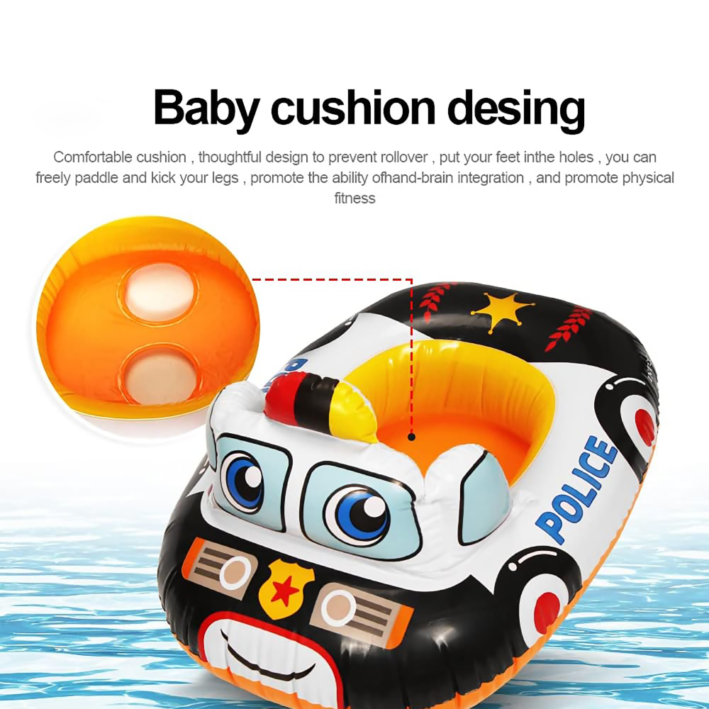 Intex Kiddie Car Baby Pool Float – Red Car Design (35” x 30”) #59586