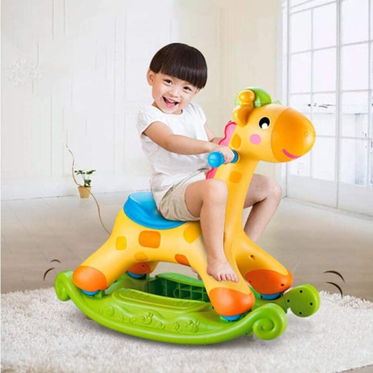 2-in-1 Rocking & Ride-On Giraffe – Fun & Learning for Kids | Bacha Toys Pakistan