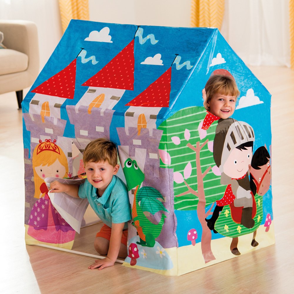INTEX Play Tent House – Royal Castle Edition (37.5″ x 29.5″ x 42″ / 95cm x 75cm x 107cm) | Bacha Toys