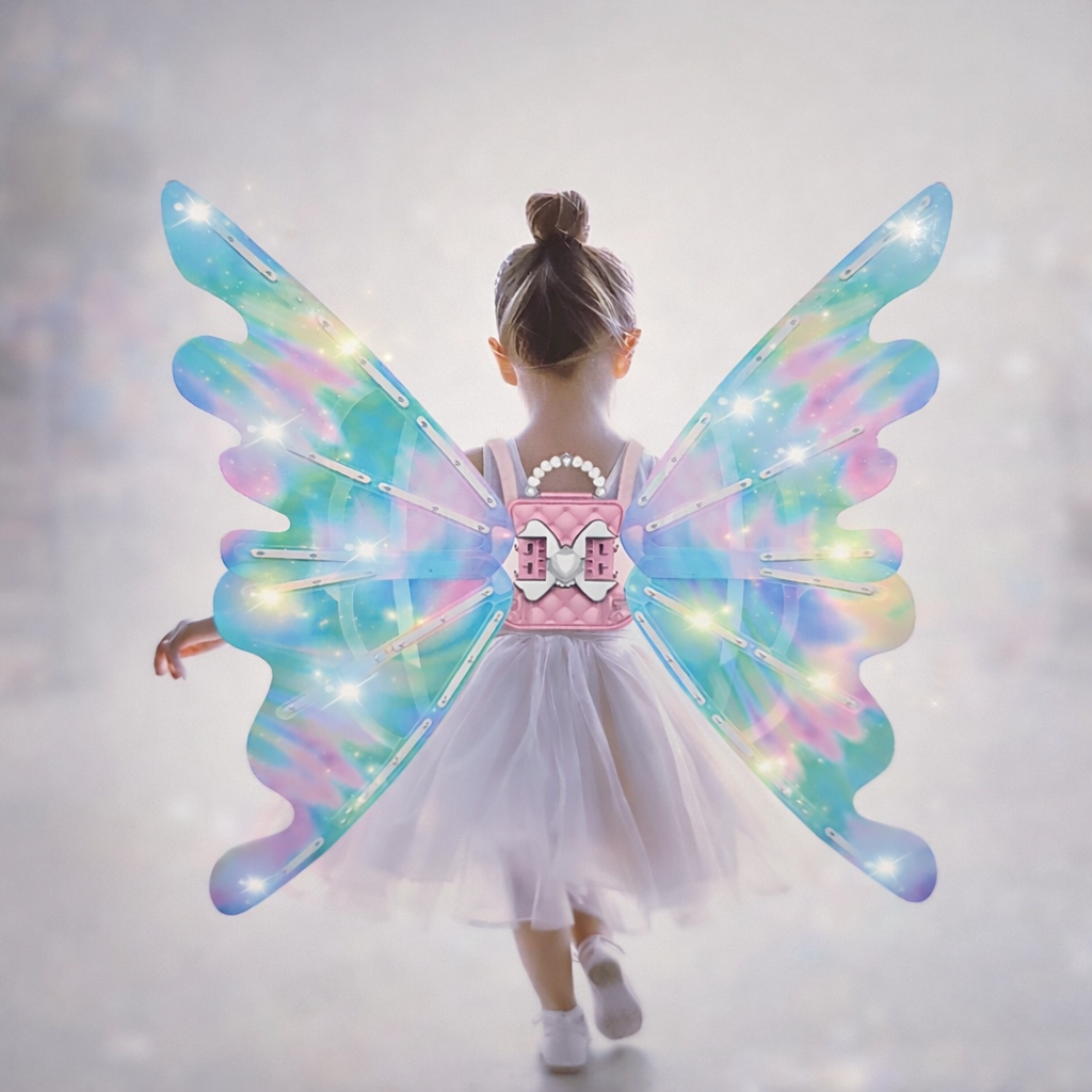 Magic Glow Fairy Wings – Light & Music Costume | Bacha Toys Pakistan