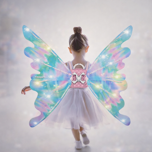 Magic Glow Fairy Wings – Light & Music Costume | Bacha Toys Pakistan