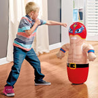 Intex 3D Boxer & Wrestler Bop Bag – Water Weighted Punching Toy #44672