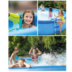 Intex Easy Set Inflatable Pool 10ft x 24” – Puncture Resistant Family Swimming Pool #28116