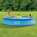 Intex Easy Set Inflatable Pool 10ft x 24” – Puncture Resistant Family Swimming Pool #28116
