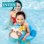 Intex Swim Tube Animal Split Ring – Kids Inflatable Pool Float (23” x 21.5”) #59220
