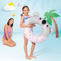 Intex Cute Animal Inflatable Swim Tube – Kids Pool Ring (33” x 30”) #59266