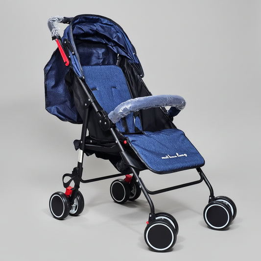 Lightweight Baby Stroller – Foldable with 360° Wheels & Sun Canopy