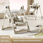 Kidilo 2-in-1 Electric Baby Swing & High Chair | Bacha Toys