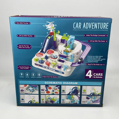 Car Adventure Track Set – Battery-Free Educational Fun - Bacha Toys
