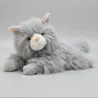 Gray Persian Cat Plush – 35cm Soft Toy with Sound | Bacha Toys