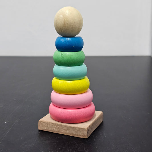 Rainbow Tower Stacking Toy – Colorful Educational Fun | Bacha Toys