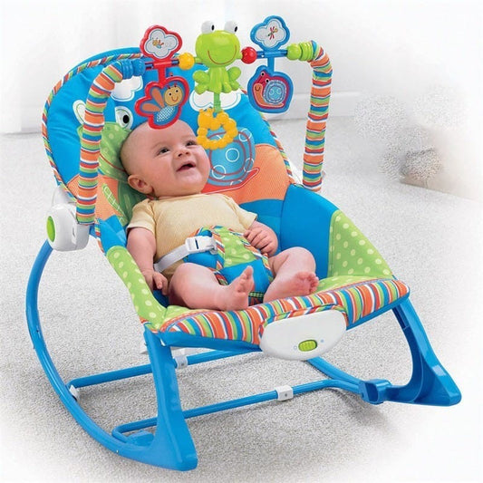 Baby Rocker – Infant to Toddler with Fold-Out Kickstand (0M+, 40 lbs / 18 kg) | Bacha Toys
