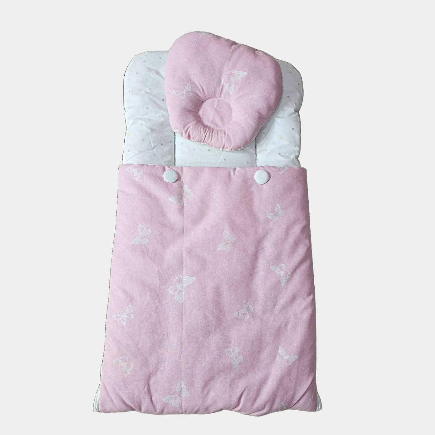 Baby Carry Nest with Head Cushion – Cotton Fabric | Soft & Cozy | Bacha Toys