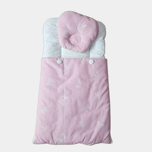 Baby Carry Nest with Head Cushion – Cotton Fabric | Soft & Cozy | Bacha Toys