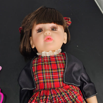 55cm Baby Silicone Doll – Lifelike Real Baby with Accessories | Bacha Toys