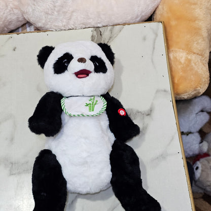 Learn to Speak Plush Cute Panda with Shoulder Bag – Interactive Talking Toy for Kids | Bacha Toys Pakistan