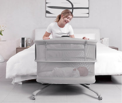 Dream Starlight Bedside Bassinet – 5-in-1 Smart Baby Bed for Sleep, Play & Comfort | Bacha Toys