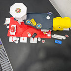 Driven to Win – Cars Parking Lot Playset with 4 Cars, Gas Station & Service Station | Bacha Toys