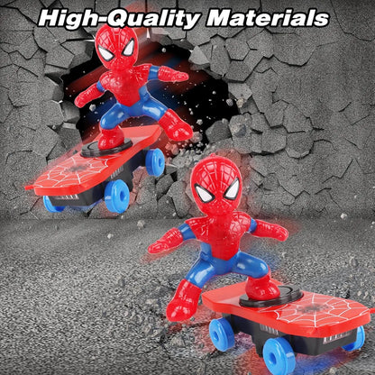 R.C. Spider-Man Scooter | Music, Lighting & 360° Rotation - Bacha Toys