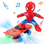 R.C. Spider-Man Scooter | Music, Lighting & 360° Rotation - Bacha Toys
