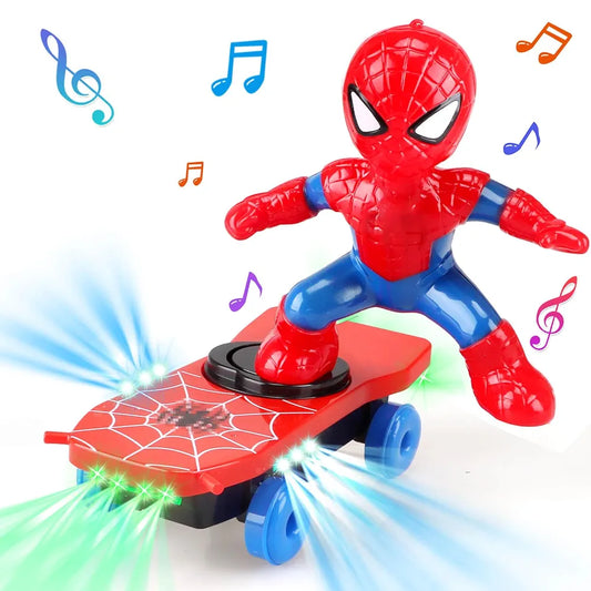 R.C. Spider-Man Scooter | Music, Lighting & 360° Rotation - Bacha Toys