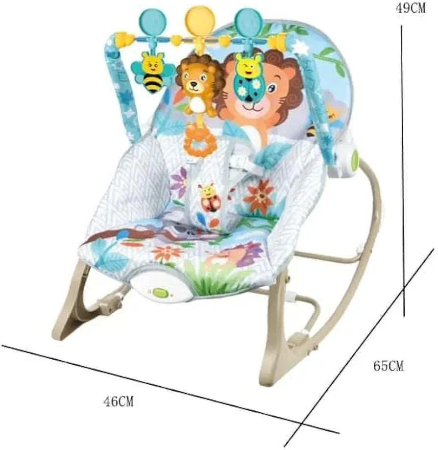Baby Rocker – Infant to Toddler with Fold-Out Kickstand (0M+, 40 lbs / 18 kg) | Bacha Toys