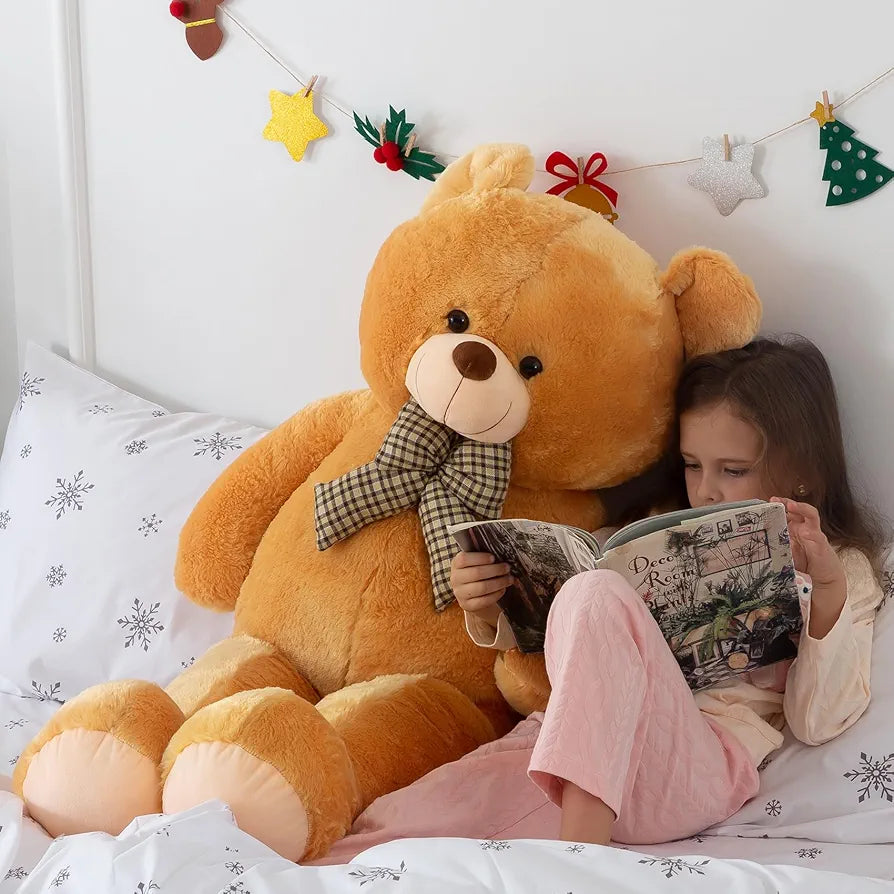 Light Brown Teddy Bear – 5 Feet Soft Plush Toy | Bacha Toys