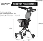 Two-Way Push Compact Baby Stroller – Lightweight & Anti-Rollover Design | Bacha Toys