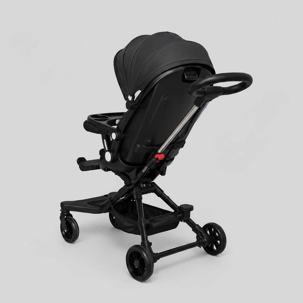 360° Rotating Baby Stroller – Reversible Seat Travel Pram