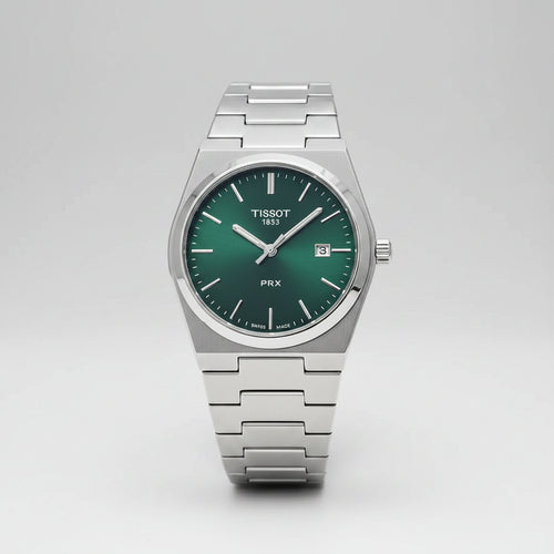 Tissot PRX Style Men’s Watch with Leather Box – Stainless Steel Strap