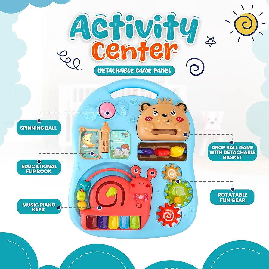 3-in-1 Baby Activity Walker with Music & Lights | Bacha Toys