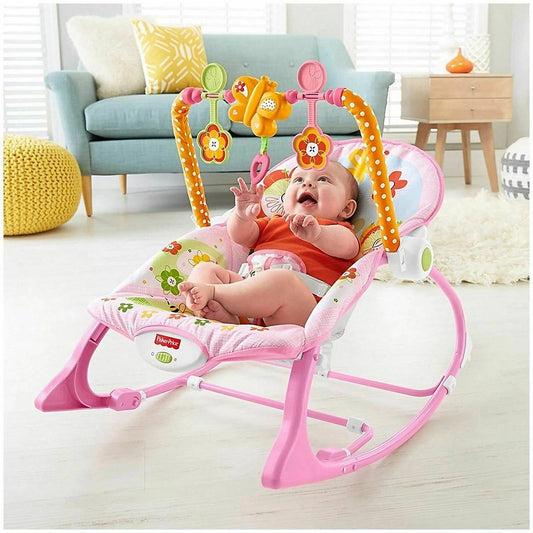 Baby Rocker – Infant to Toddler with Fold-Out Kickstand (0M+, 40 lbs / 18 kg) | Bacha Toys