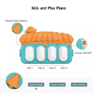 Haunger 3-in-1 Piano Fitness Rack Play Gym Activity for Babies | Bacha Toys