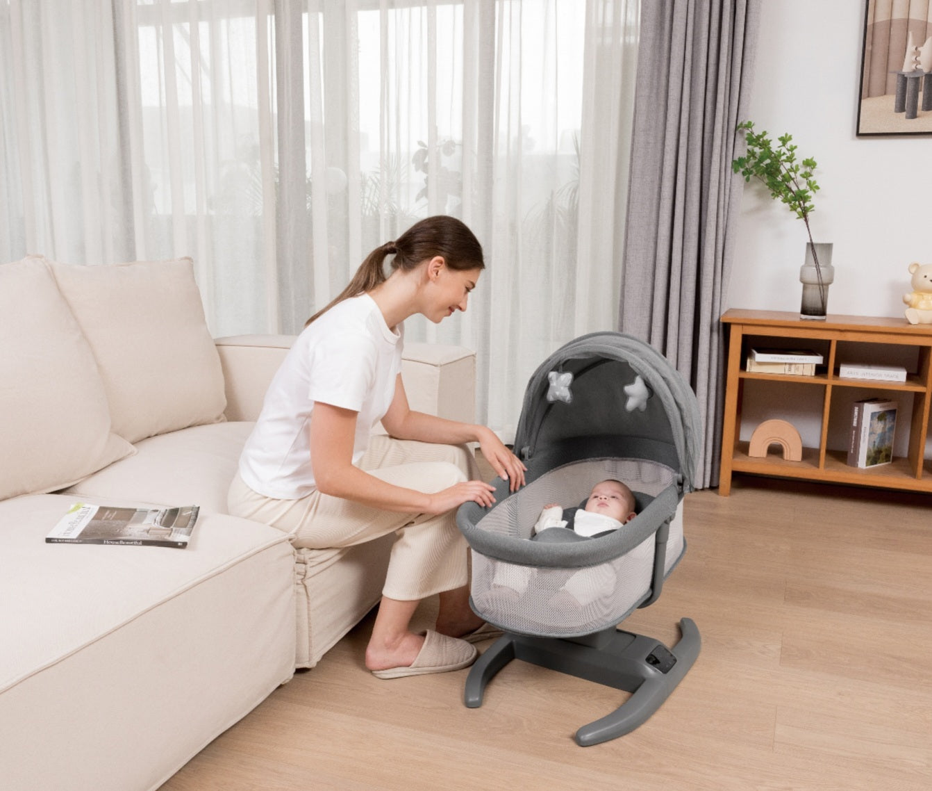 H Multi-Motion Baby Cradle – Smart Comfort for Your Little One | Bacha Toys