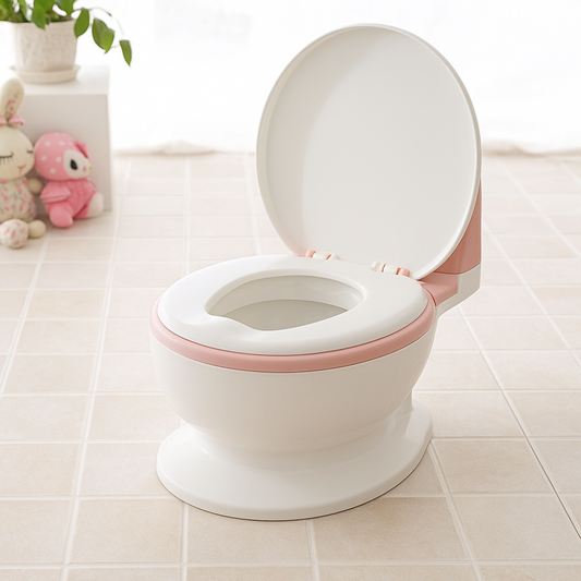 Baby Potty Training Seat – Realistic Toilet Design with Lid & Built-in Wipe Holder | Bacha Toys