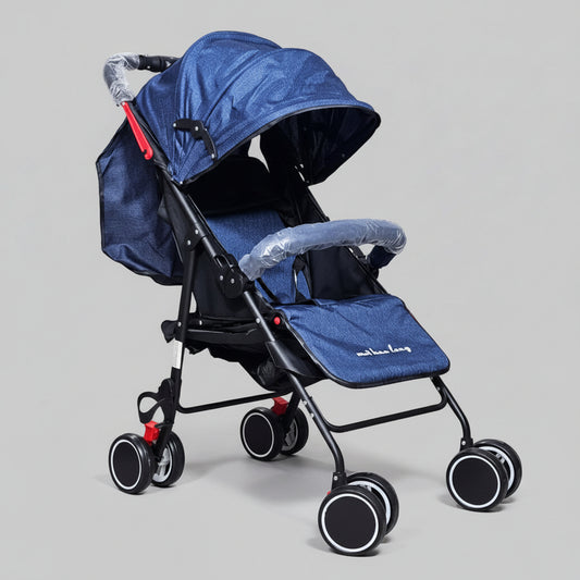 Lightweight Baby Stroller – Foldable with 360° Wheels & Sun Canopy