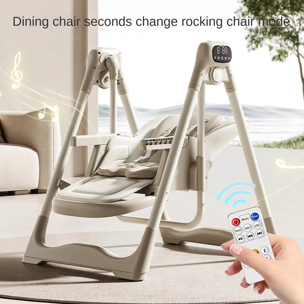 Kidilo 2-in-1 Electric Baby Swing & High Chair | Bacha Toys
