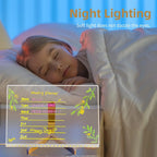 DIY Handwriting Doodle Acrylic LED Luminous Lamp – Personalized Table Sign Board (200×300mm)