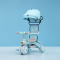 Kids Tricycle with Canopy – Stroller Style Ride On with Music & Lights