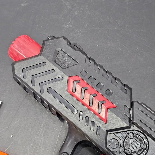Black Hawk 10-Shot Pressure Transmitter Toy Gun – Dual Function Long-Range Blaster | Bacha Toys