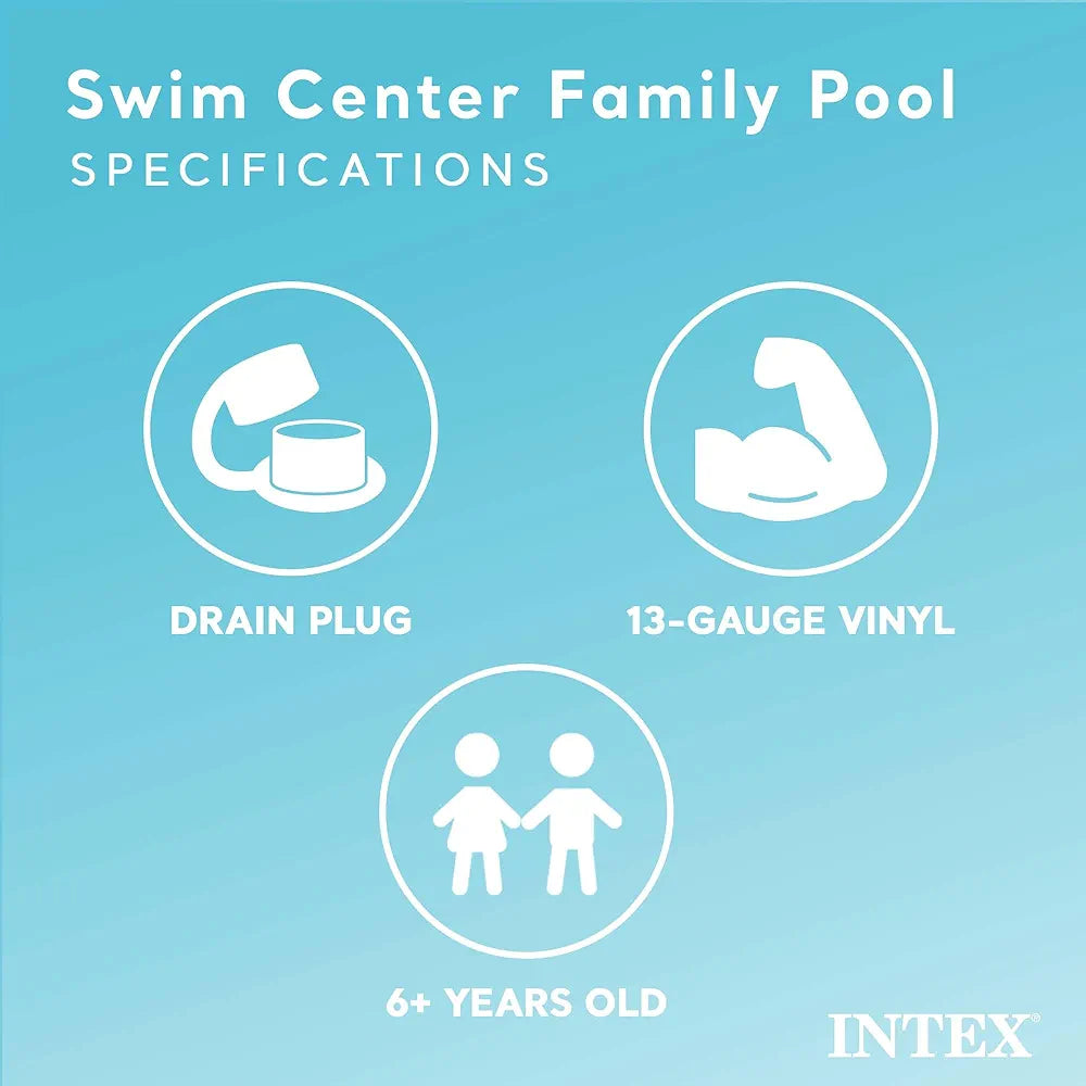 INTEX Mandarin Swim Center Family Pool – 90″ x 58″ x 18″ #57181