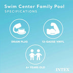 INTEX Mandarin Swim Center Family Pool – 90″ x 58″ x 18″ #57181