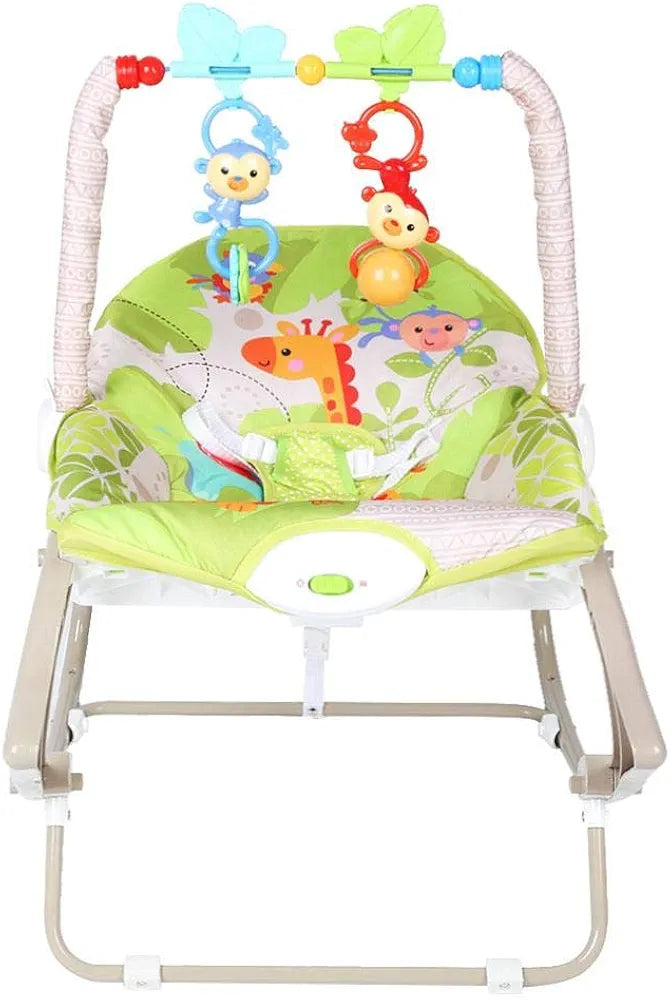 Baby Rocker – Infant to Toddler with Fold-Out Kickstand (0M+, 40 lbs / 18 kg) | Bacha Toys