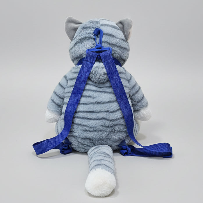 Learn to Speak Plush Cat with Shoulder Bag – Blue Colour | Bacha Toys Pakistan