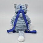 Learn to Speak Plush Cat with Shoulder Bag – Blue Colour | Bacha Toys Pakistan