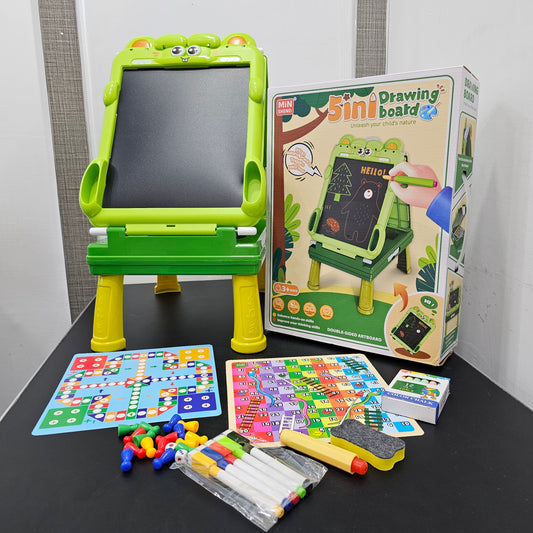 5-in-1 Drawing Board for Kids – Chalk, Markers & Magic Erase | Bacha Toys
