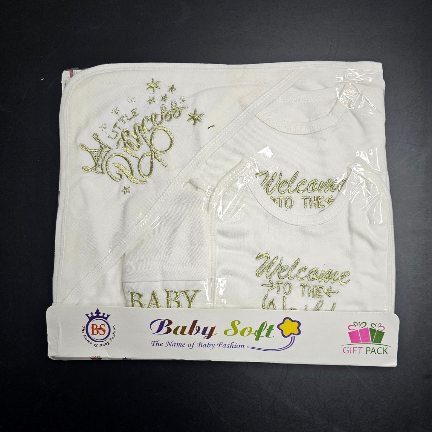 Welcome to the World Baby Dress Set – Newborn Baby Clothes | Bacha Toys